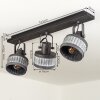 HOLSA Ceiling Light black, 3-light sources