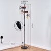 BARBENGO Floor Lamp rust-coloured, black, 2-light sources