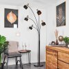 PRETORIA Floor Lamp antique brass, black, 5-light sources