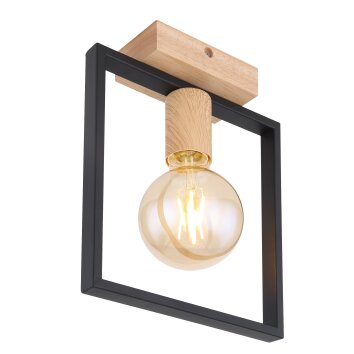 Globo DANIEL Ceiling Light Light wood, black, 1-light source