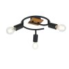 Globo MARTHA Ceiling Light Light wood, black, 3-light sources