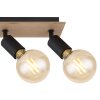 Globo MARTHA Ceiling Light Light wood, black, 4-light sources