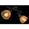 Globo WENNA Ceiling Light black, 2-light sources