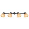 Globo WENNA Ceiling Light black, 4-light sources