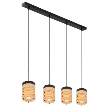 Globo RUTH Pendant Light black, 4-light sources