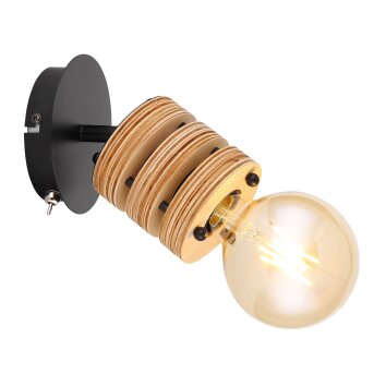 Globo ANGELINE Wall Light black, 1-light source