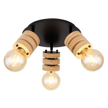 Globo ANGELINE Ceiling Light black, 3-light sources