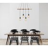 Globo AUSTON Pendant Light Light wood, black, 4-light sources