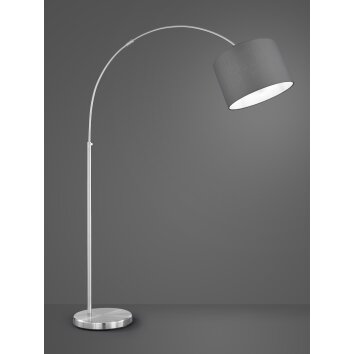 Trio-Leuchten HOTEL Floor Lamp matt nickel, 1-light source