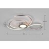 Trio-Leuchten JIVE Ceiling Light LED matt nickel, 1-light source