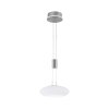 Paul-Neuhaus Q-ETIENNE Pendant Light LED brushed steel, 2-light sources, Remote control