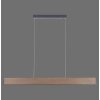 Paul-Neuhaus PALMA Pendant Light LED grey, Light wood, 2-light sources, Remote control