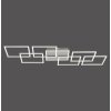 Paul-Neuhaus Q-INIGO Ceiling Light LED brushed steel, 7-light sources, Remote control