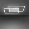 Paul-Neuhaus YUKI Ceiling Light LED brushed steel, 3-light sources, Remote control