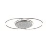 Paul-Neuhaus YUKI Ceiling Light LED brushed steel, 3-light sources, Remote control