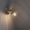 Leuchten-Direkt ALAMI Wall Light Dark wood, 1-light source