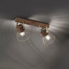Leuchten-Direkt ALAMI Ceiling Light Dark wood, 2-light sources