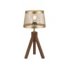 Leuchten-Direkt FREDERIK Table lamp Dark wood, 1-light source