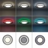 Leuchten-Direkt ARENDA Ceiling Light LED black, 1-light source, Remote control, Colour changer