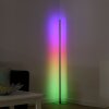 Leuchten-Direkt HENRY Floor Lamp LED brushed steel, 1-light source, Remote control, Colour changer