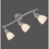 Leuchten-Direkt KARO Ceiling Light brushed steel, 3-light sources