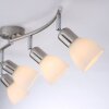 Leuchten-Direkt KARO Ceiling Light brushed steel, 4-light sources