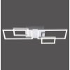 Leuchten-Direkt IVEN Ceiling Light LED brushed steel, 2-light sources