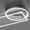 Leuchten-Direkt IVEN Ceiling Light LED brushed steel, 1-light source
