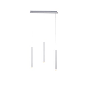 Leuchten-Direkt BRUNO Pendant Light LED aluminium, 3-light sources