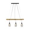 Leuchten-Direkt SPRING Pendant Light Ecru, black, 3-light sources