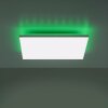 Leuchten-Direkt GUSTAV Ceiling Light LED white, 1-light source, Remote control, Colour changer