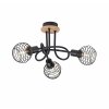 Leuchten-Direkt EUGEN Ceiling Light Ecru, black, 3-light sources