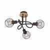 Leuchten-Direkt EUGEN Ceiling Light Ecru, black, 3-light sources