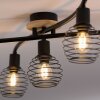 Leuchten-Direkt EUGEN Ceiling Light Ecru, black, 5-light sources