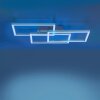 Leuchten-Direkt LOLASMART-MAXI Ceiling Light LED brushed steel, 3-light sources, Remote control, Colour changer