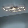Leuchten-Direkt LOLASMART-MAXI Ceiling Light LED brushed steel, 3-light sources, Remote control, Colour changer