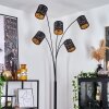 TALLABOA Floor Lamp black, 5-light sources, Fabric shade
