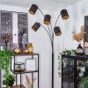 TALLABOA Floor Lamp black, 5-light sources, Fabric shade