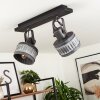 HOLSA Ceiling Light black, 2-light sources
