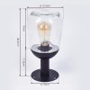YSTHEIM path light black, 1-light source