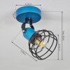 BUILAKO Ceiling Light blue, black, 1-light source