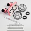BUILAKO Ceiling Light pink, black, 2-light sources