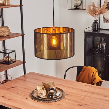 BOROMATA Pendant Light black, 1-light source