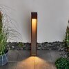BYREMO path light Dark wood, black, 1-light source