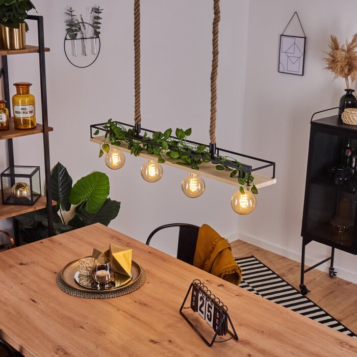 NUBANI Pendant Light Ecru, black, 4-light sources