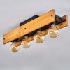 MAAHUI Ceiling Light Ecru, black, 4-light sources