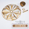 SAMATRAI Ceiling Light gold, 1-light source