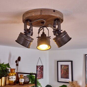 PEHEFITO Ceiling Light black, 3-light sources