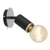 Globo JOSEBA Wall Light black, 1-light source
