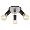Globo JOSEBA Ceiling Light black, 3-light sources